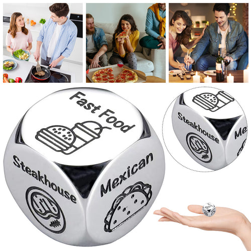 Romance Roulette Dice-Couple Date Night Decision Dice(Food Edition)